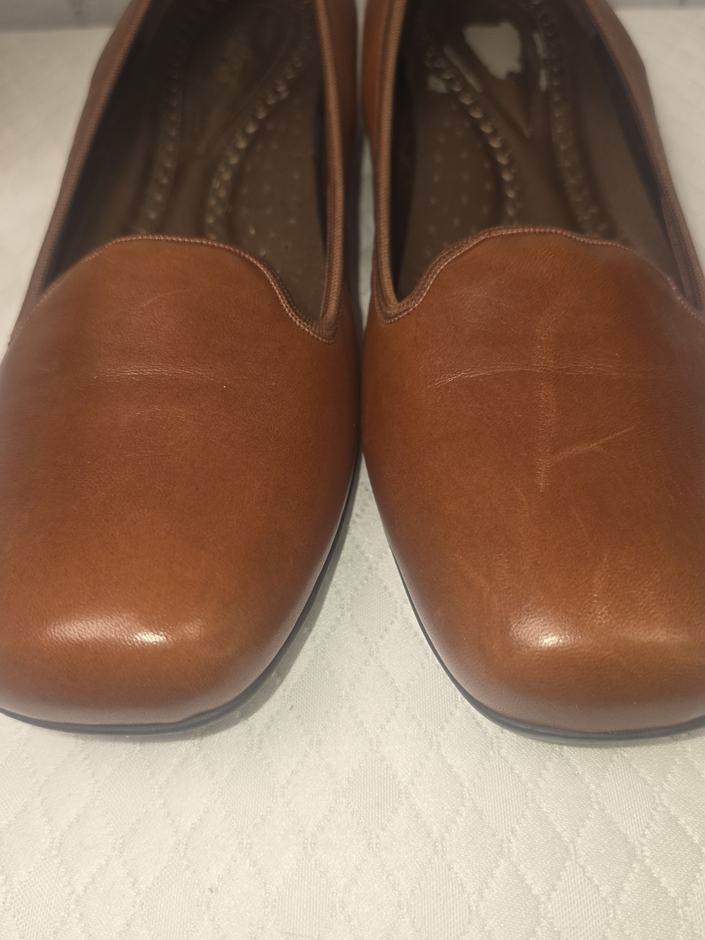 WOMENS TROTTERS SIMONA COGNAC SLIP ON SHOE LOAFERS LEATHER CASUAL SIZE 11 - Picture 10 of 12
